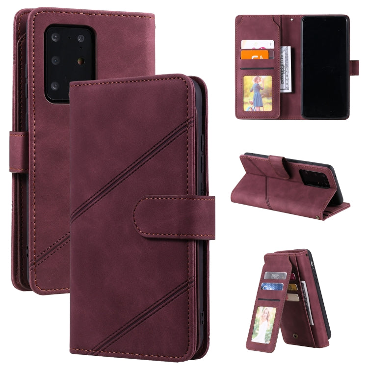Skin Feel Business Horizontal Flip PU Leather Case with Holder & Multi-Card Slots & Wallet & Lanyard & Photo Frame, For Samsung Galaxy A10 / M10, For Samsung Galaxy A20 / A30, For Samsung Galaxy A32 4G, For Samsung Galaxy A50                           ...