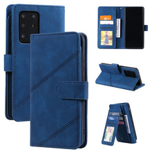 Load image into Gallery viewer, Skin Feel Business Horizontal Flip PU Leather Case with Holder &amp; Multi-Card Slots &amp; Wallet &amp; Lanyard &amp; Photo Frame, For Samsung Galaxy A10 / M10, For Samsung Galaxy A20 / A30, For Samsung Galaxy A32 4G, For Samsung Galaxy A50                           ...