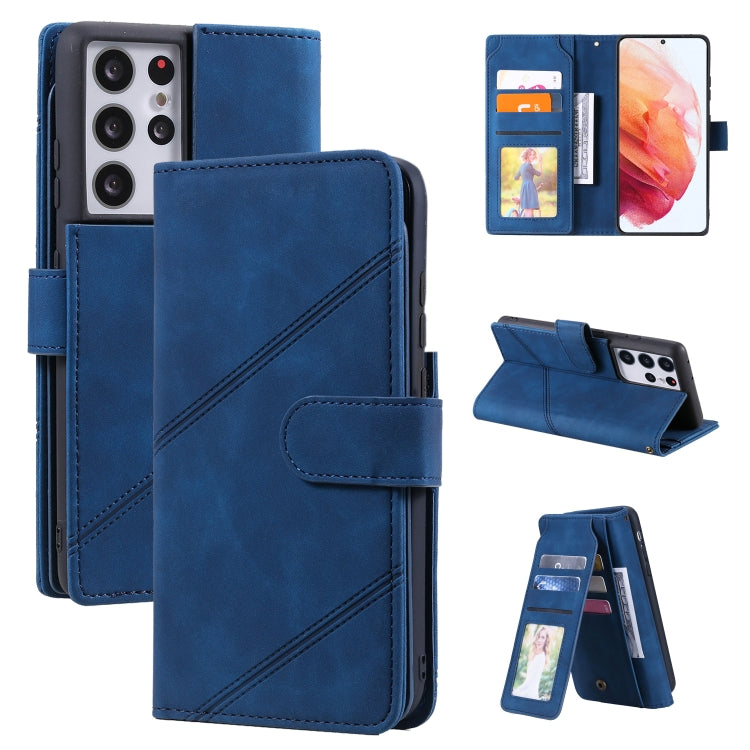 Skin Feel Business Horizontal Flip PU Leather Case with Holder & Multi-Card Slots & Wallet & Lanyard & Photo Frame, For Samsung Galaxy S21 Ultra 5G, For Samsung Galaxy A02s EU Version, For Samsung Galaxy A7 2018, For Samsung Galaxy S10+                ...