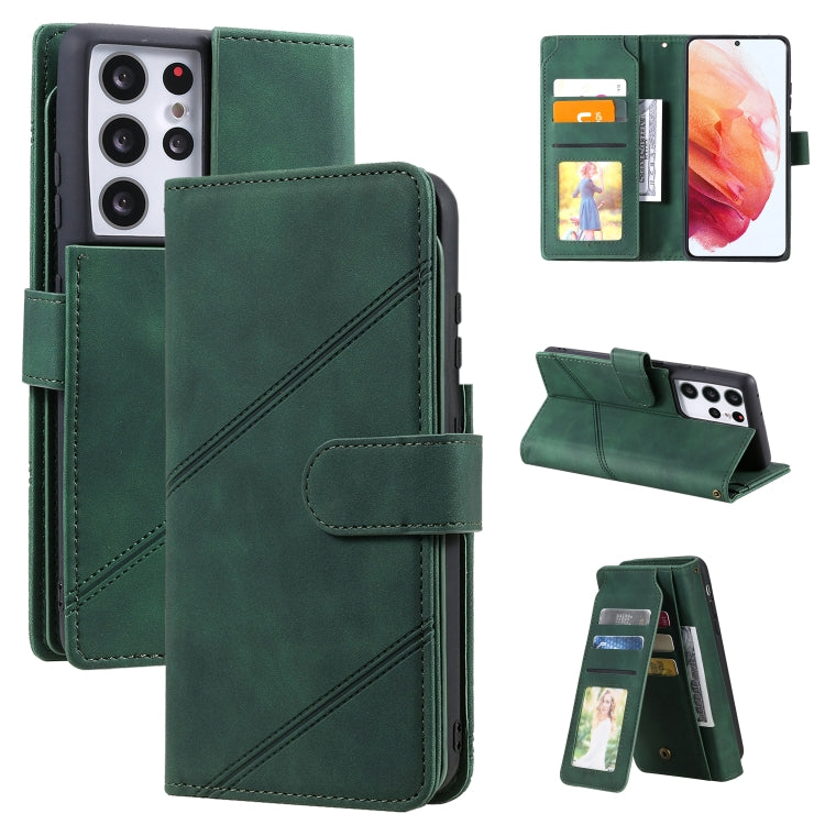 Skin Feel Business Horizontal Flip PU Leather Case with Holder & Multi-Card Slots & Wallet & Lanyard & Photo Frame, For Samsung Galaxy S21 Ultra 5G, For Samsung Galaxy A02s EU Version, For Samsung Galaxy A7 2018, For Samsung Galaxy S10+                ...