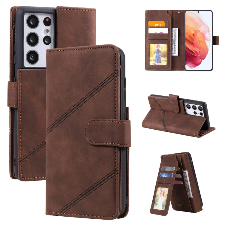 Skin Feel Business Horizontal Flip PU Leather Case with Holder & Multi-Card Slots & Wallet & Lanyard & Photo Frame, For Samsung Galaxy S21 Ultra 5G, For Samsung Galaxy A02s EU Version, For Samsung Galaxy A7 2018, For Samsung Galaxy S10+                ...