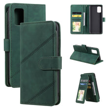 Load image into Gallery viewer, Skin Feel Business Horizontal Flip PU Leather Case with Holder &amp; Multi-Card Slots &amp; Wallet &amp; Lanyard &amp; Photo Frame, For Samsung Galaxy S21 Ultra 5G, For Samsung Galaxy A02s EU Version, For Samsung Galaxy A7 2018, For Samsung Galaxy S10+                ...