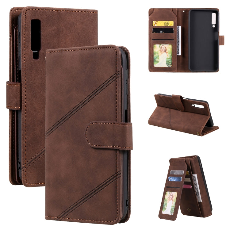 Skin Feel Business Horizontal Flip PU Leather Case with Holder & Multi-Card Slots & Wallet & Lanyard & Photo Frame, For Samsung Galaxy S21 Ultra 5G, For Samsung Galaxy A02s EU Version, For Samsung Galaxy A7 2018, For Samsung Galaxy S10+                ...
