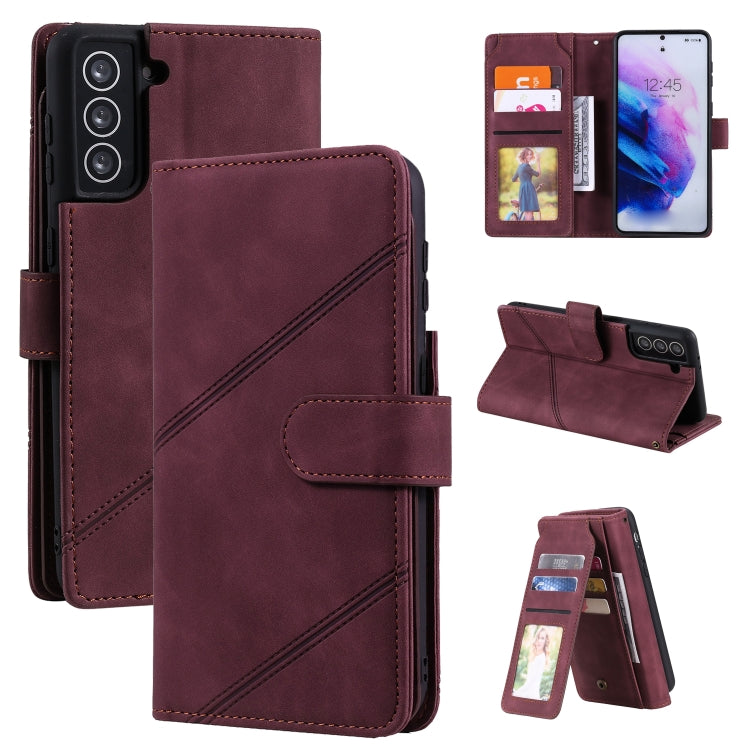 Skin Feel Business Horizontal Flip PU Leather Case with Holder & Multi-Card Slots & Wallet & Lanyard & Photo Frame, For Samsung Galaxy S21 Ultra 5G, For Samsung Galaxy A02s EU Version, For Samsung Galaxy A7 2018, For Samsung Galaxy S10+                ...