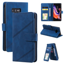 Load image into Gallery viewer, Skin Feel Business Horizontal Flip PU Leather Case with Holder &amp; Multi-Card Slots &amp; Wallet &amp; Lanyard &amp; Photo Frame, For Samsung Galaxy S21 Ultra 5G, For Samsung Galaxy A02s EU Version, For Samsung Galaxy A7 2018, For Samsung Galaxy S10+                ...