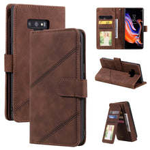 Load image into Gallery viewer, Skin Feel Business Horizontal Flip PU Leather Case with Holder &amp; Multi-Card Slots &amp; Wallet &amp; Lanyard &amp; Photo Frame, For Samsung Galaxy S21 Ultra 5G, For Samsung Galaxy A02s EU Version, For Samsung Galaxy A7 2018, For Samsung Galaxy S10+                ...