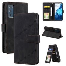 Load image into Gallery viewer, Skin Feel Business Horizontal Flip PU Leather Case with Holder &amp; Multi-Card Slots &amp; Wallet &amp; Lanyard &amp; Photo Frame, For Samsung Galaxy S21 Ultra 5G, For Samsung Galaxy A02s EU Version, For Samsung Galaxy A7 2018, For Samsung Galaxy S10+                ...