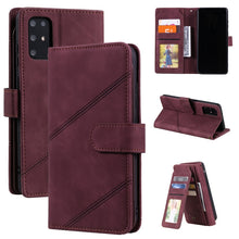 Load image into Gallery viewer, Skin Feel Business Horizontal Flip PU Leather Case with Holder &amp; Multi-Card Slots &amp; Wallet &amp; Lanyard &amp; Photo Frame, For Samsung Galaxy S21 Ultra 5G, For Samsung Galaxy A02s EU Version, For Samsung Galaxy A7 2018, For Samsung Galaxy S10+                ...