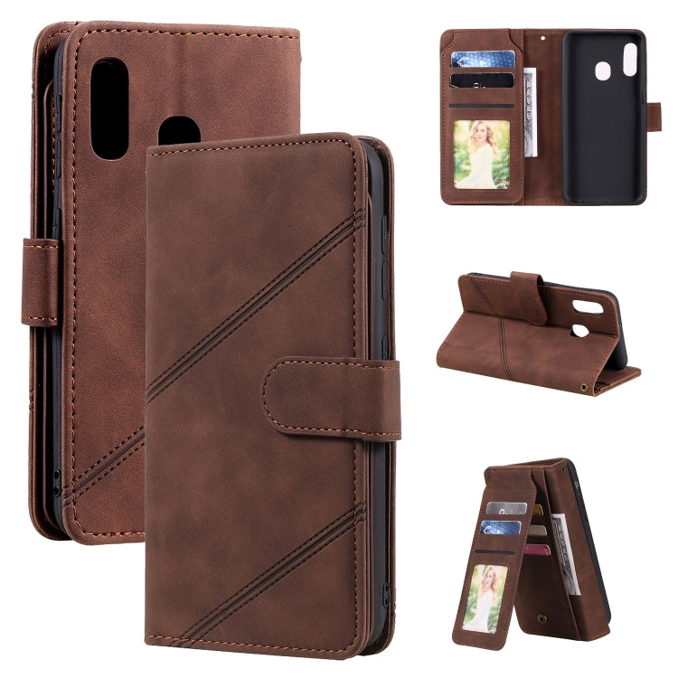 Skin Feel Business Horizontal Flip PU Leather Case with Holder & Multi-Card Slots & Wallet & Lanyard & Photo Frame, For Samsung Galaxy A21s, For Samsung Galaxy A40, For Samsung Galaxy A20e, For Samsung Galaxy A70, For Samsung Galaxy Note10+            ...