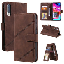 Load image into Gallery viewer, Skin Feel Business Horizontal Flip PU Leather Case with Holder &amp; Multi-Card Slots &amp; Wallet &amp; Lanyard &amp; Photo Frame, For Samsung Galaxy A21s, For Samsung Galaxy A40, For Samsung Galaxy A20e, For Samsung Galaxy A70, For Samsung Galaxy Note10+            ...