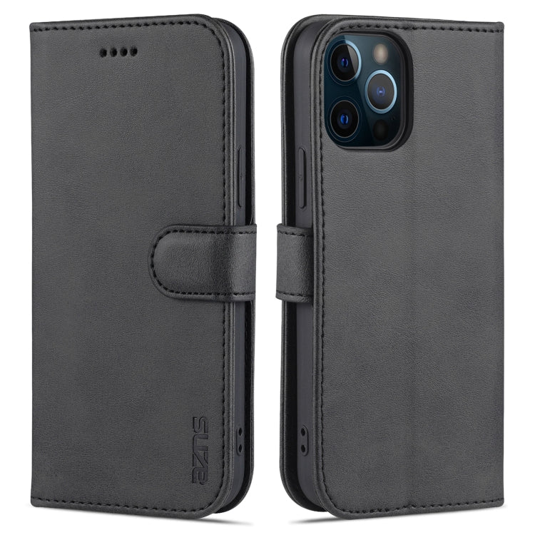 AZNS Skin Feel Calf Texture Horizontal Flip Leather Case with Card Slots & Holder & Wallet, For iPhone 12 Pro, For iPhone 12 Pro Max