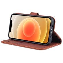 Load image into Gallery viewer, AZNS Skin Feel Calf Texture Horizontal Flip Leather Case with Card Slots &amp; Holder &amp; Wallet, For iPhone 12 Pro, For iPhone 12 Pro Max