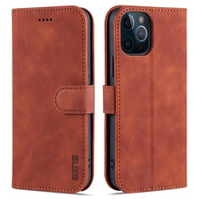 Load image into Gallery viewer, AZNS Skin Feel Calf Texture Horizontal Flip Leather Case with Card Slots &amp; Holder &amp; Wallet, For iPhone 12 Pro, For iPhone 12 Pro Max