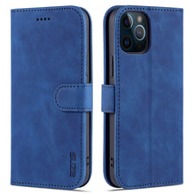 Load image into Gallery viewer, AZNS Skin Feel Calf Texture Horizontal Flip Leather Case with Card Slots &amp; Holder &amp; Wallet, For iPhone 12 Pro, For iPhone 12 Pro Max
