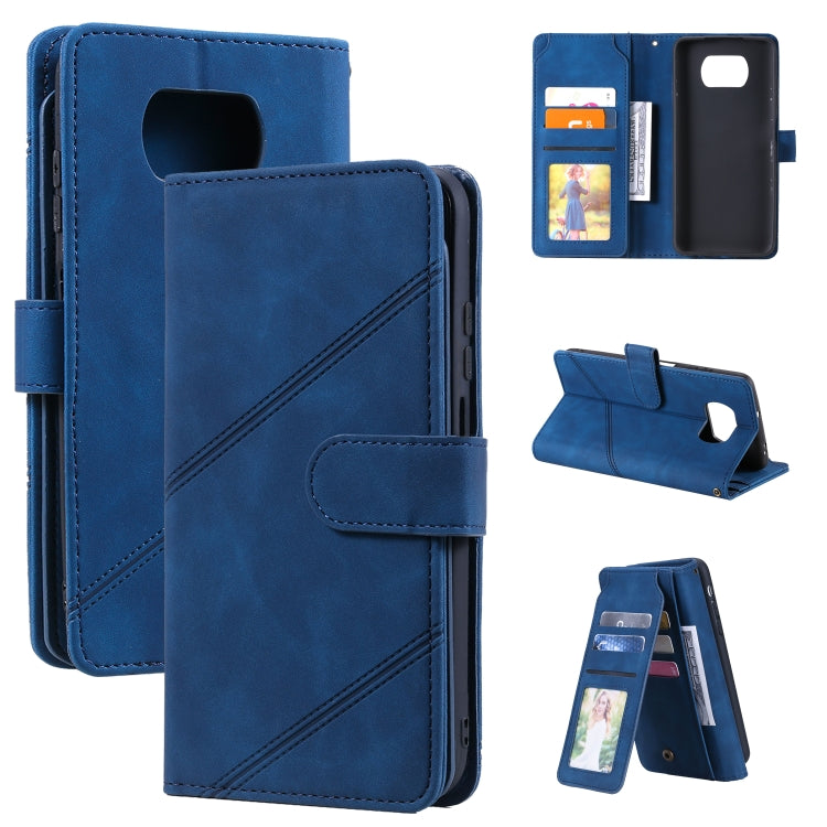 Skin Feel Business Horizontal Flip PU Leather Case with Holder & Multi-Card Slots & Wallet & Lanyard & Photo Frame, For Xiaomi Poco X3 NFC, For Xiaomi Redmi 8, For Xiaomi Redmi 8A, For Xiaomi Mi 10T 5G, For Xiaomi Redmi Note 10                         ...