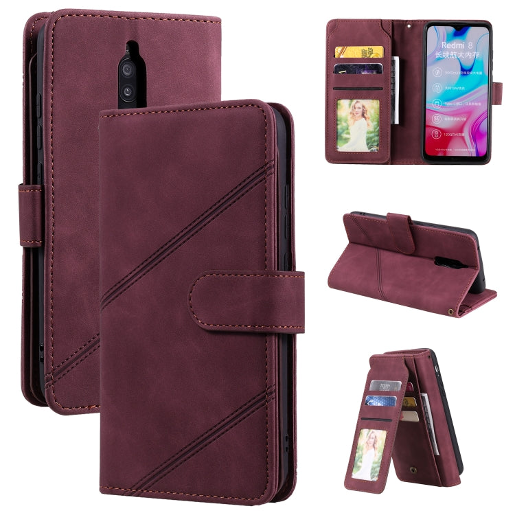 Skin Feel Business Horizontal Flip PU Leather Case with Holder & Multi-Card Slots & Wallet & Lanyard & Photo Frame, For Xiaomi Poco X3 NFC, For Xiaomi Redmi 8, For Xiaomi Redmi 8A, For Xiaomi Mi 10T 5G, For Xiaomi Redmi Note 10                         ...