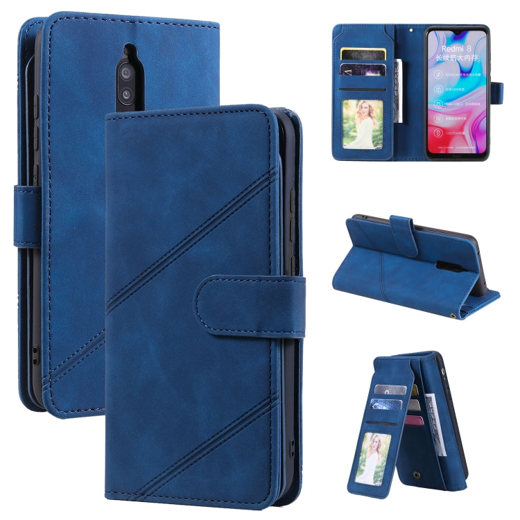 Skin Feel Business Horizontal Flip PU Leather Case with Holder & Multi-Card Slots & Wallet & Lanyard & Photo Frame, For Xiaomi Poco X3 NFC, For Xiaomi Redmi 8, For Xiaomi Redmi 8A, For Xiaomi Mi 10T 5G, For Xiaomi Redmi Note 10                         ...