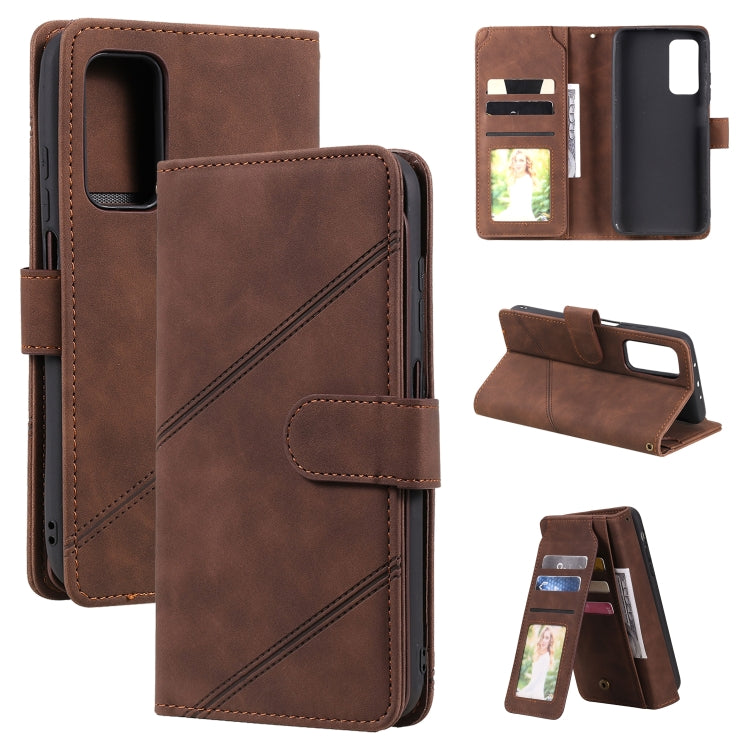 Skin Feel Business Horizontal Flip PU Leather Case with Holder & Multi-Card Slots & Wallet & Lanyard & Photo Frame, For Xiaomi Poco X3 NFC, For Xiaomi Redmi 8, For Xiaomi Redmi 8A, For Xiaomi Mi 10T 5G, For Xiaomi Redmi Note 10                         ...