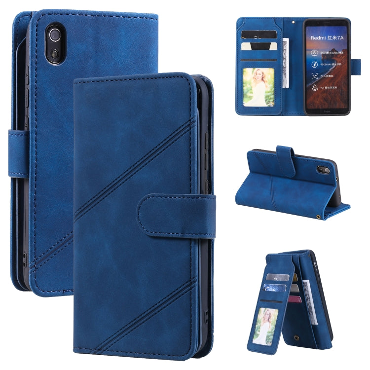 Skin Feel Business Horizontal Flip PU Leather Case with Holder & Multi-Card Slots & Wallet & Lanyard & Photo Frame, For Xiaomi Poco X3 NFC, For Xiaomi Redmi 8, For Xiaomi Redmi 8A, For Xiaomi Mi 10T 5G, For Xiaomi Redmi Note 10                         ...