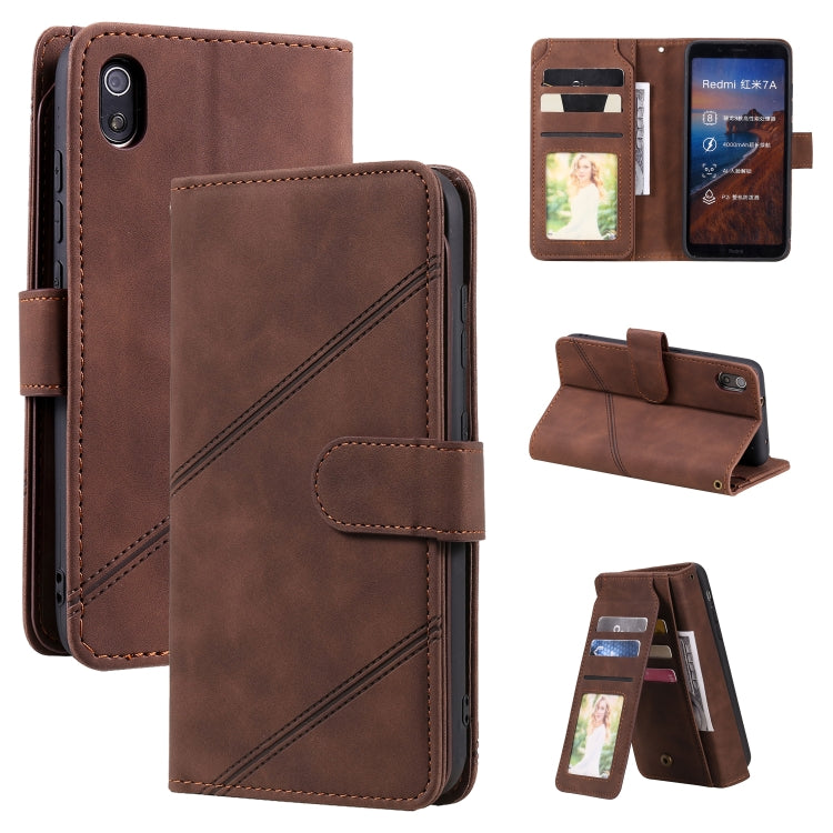 Skin Feel Business Horizontal Flip PU Leather Case with Holder & Multi-Card Slots & Wallet & Lanyard & Photo Frame, For Xiaomi Poco X3 NFC, For Xiaomi Redmi 8, For Xiaomi Redmi 8A, For Xiaomi Mi 10T 5G, For Xiaomi Redmi Note 10                         ...