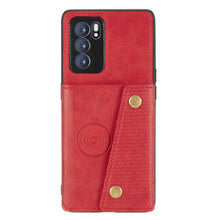 Load image into Gallery viewer, Double Buckle PU + TPU Shockproof Magnetic Protective Case with Card Slot &amp; Holder, For OPPO Reno6 Pro 5G, For OPPO Reno6 Pro+ 5G, For Samsung Galaxy A22 5G, For Samsung Galaxy A22 4G