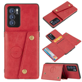 Double Buckle PU + TPU Shockproof Magnetic Protective Case with Card Slot & Holder, For OPPO Reno6 Pro 5G, For OPPO Reno6 Pro+ 5G, For Samsung Galaxy A22 5G, For Samsung Galaxy A22 4G