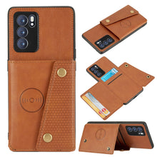 Load image into Gallery viewer, Double Buckle PU + TPU Shockproof Magnetic Protective Case with Card Slot &amp; Holder, For OPPO Reno6 Pro 5G, For OPPO Reno6 Pro+ 5G, For Samsung Galaxy A22 5G, For Samsung Galaxy A22 4G