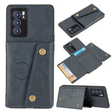 Load image into Gallery viewer, Double Buckle PU + TPU Shockproof Magnetic Protective Case with Card Slot &amp; Holder, For OPPO Reno6 Pro+ 5G, For OPPO Reno6 Pro 5G, For Samsung Galaxy A22 5G, For Samsung Galaxy A22 4G