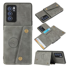 Load image into Gallery viewer, Double Buckle PU + TPU Shockproof Magnetic Protective Case with Card Slot &amp; Holder, For OPPO Reno6 Pro 5G, For OPPO Reno6 Pro+ 5G, For Samsung Galaxy A22 5G, For Samsung Galaxy A22 4G