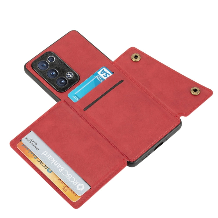 Double Buckle PU + TPU Shockproof Magnetic Protective Case with Card Slot & Holder, For OPPO Reno6 Pro+ 5G, For OPPO Reno6 Pro 5G, For Samsung Galaxy A22 5G, For Samsung Galaxy A22 4G