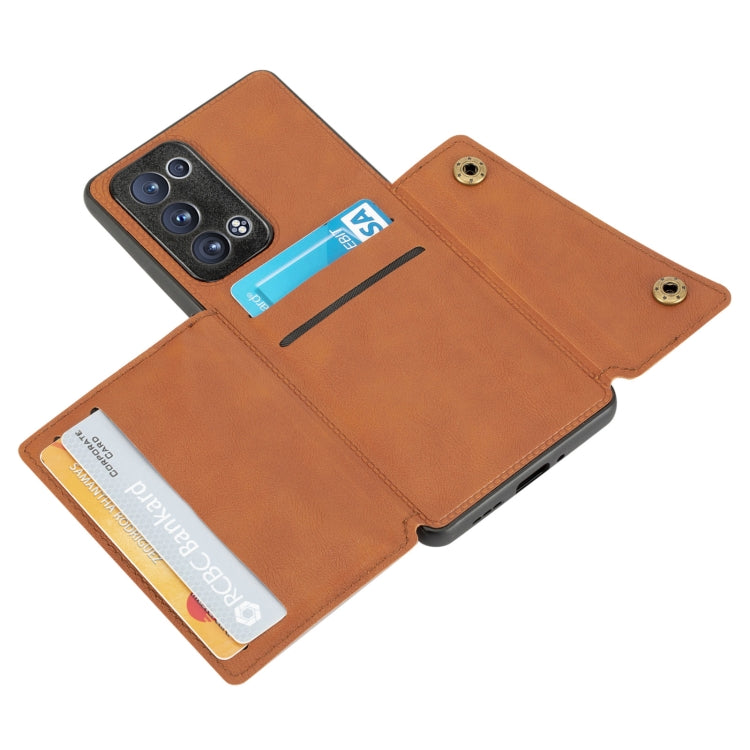 Double Buckle PU + TPU Shockproof Magnetic Protective Case with Card Slot & Holder, For OPPO Reno6 Pro+ 5G, For OPPO Reno6 Pro 5G, For Samsung Galaxy A22 5G, For Samsung Galaxy A22 4G