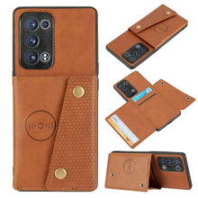 Load image into Gallery viewer, Double Buckle PU + TPU Shockproof Magnetic Protective Case with Card Slot &amp; Holder, For OPPO Reno6 Pro 5G, For OPPO Reno6 Pro+ 5G, For Samsung Galaxy A22 5G, For Samsung Galaxy A22 4G