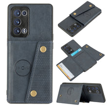 Load image into Gallery viewer, Double Buckle PU + TPU Shockproof Magnetic Protective Case with Card Slot &amp; Holder, For OPPO Reno6 Pro+ 5G, For OPPO Reno6 Pro 5G, For Samsung Galaxy A22 5G, For Samsung Galaxy A22 4G