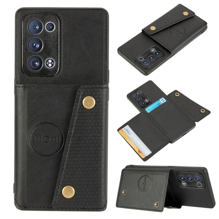 Double Buckle PU + TPU Shockproof Magnetic Protective Case with Card Slot & Holder, For OPPO Reno6 Pro+ 5G, For OPPO Reno6 Pro 5G, For Samsung Galaxy A22 5G, For Samsung Galaxy A22 4G