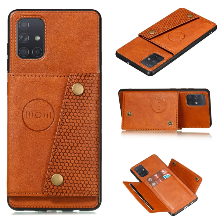 Double Buckle PU + TPU Shockproof Magnetic Protective Case with Card Slot & Holder, For OPPO Reno6 Pro 5G, For OPPO Reno6 Pro+ 5G, For Samsung Galaxy A22 5G, For Samsung Galaxy A22 4G