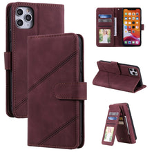 Load image into Gallery viewer, Skin Feel Business Horizontal Flip PU Leather Case with Holder &amp; Multi-Card Slots &amp; Wallet &amp; Lanyard &amp; Photo Frame, For iPhone 11, For iPhone 11 Pro, For iPhone 11 Pro Max, For iPhone 12 mini, For iPhone 12 / 12 Pro, For iPhone 12 Pro Max              ...
