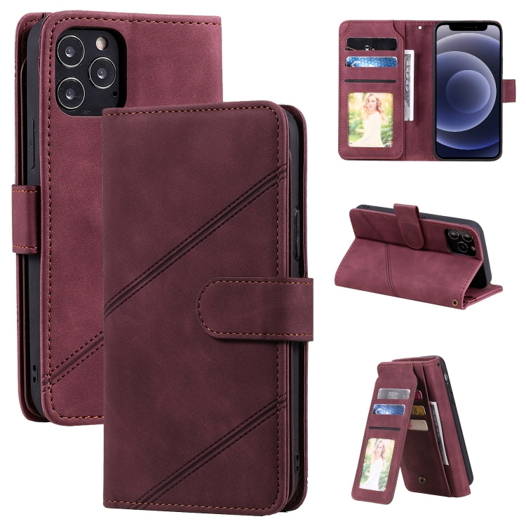 Skin Feel Business Horizontal Flip PU Leather Case with Holder & Multi-Card Slots & Wallet & Lanyard & Photo Frame, For iPhone 11, For iPhone 11 Pro, For iPhone 11 Pro Max, For iPhone 12 mini, For iPhone 12 / 12 Pro, For iPhone 12 Pro Max              ...