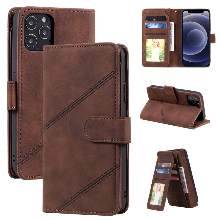 Skin Feel Business Horizontal Flip PU Leather Case with Holder & Multi-Card Slots & Wallet & Lanyard & Photo Frame, For iPhone 11, For iPhone 11 Pro, For iPhone 11 Pro Max, For iPhone 12 mini, For iPhone 12 / 12 Pro, For iPhone 12 Pro Max              ...