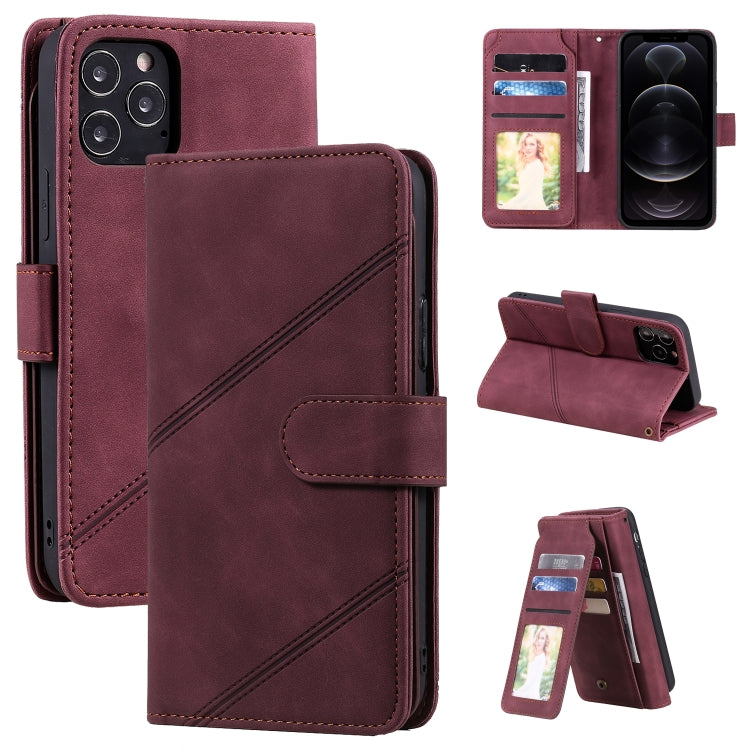 Skin Feel Business Horizontal Flip PU Leather Case with Holder & Multi-Card Slots & Wallet & Lanyard & Photo Frame, For iPhone 11, For iPhone 11 Pro, For iPhone 11 Pro Max, For iPhone 12 mini, For iPhone 12 / 12 Pro, For iPhone 12 Pro Max              ...