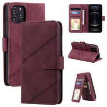 Load image into Gallery viewer, Skin Feel Business Horizontal Flip PU Leather Case with Holder &amp; Multi-Card Slots &amp; Wallet &amp; Lanyard &amp; Photo Frame, For iPhone 11, For iPhone 11 Pro, For iPhone 11 Pro Max, For iPhone 12 mini, For iPhone 12 / 12 Pro, For iPhone 12 Pro Max              ...