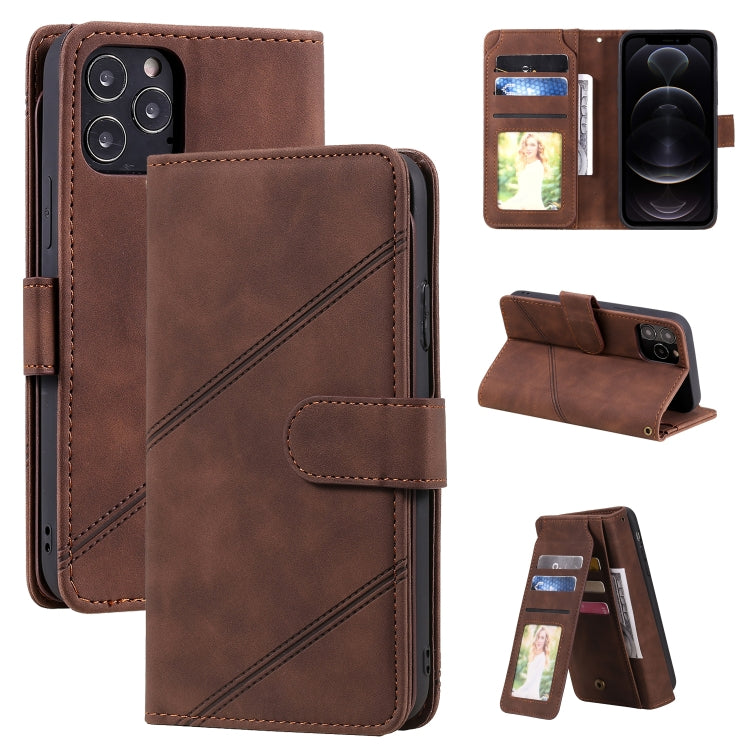 Skin Feel Business Horizontal Flip PU Leather Case with Holder & Multi-Card Slots & Wallet & Lanyard & Photo Frame, For iPhone 11, For iPhone 11 Pro, For iPhone 11 Pro Max, For iPhone 12 mini, For iPhone 12 / 12 Pro, For iPhone 12 Pro Max              ...