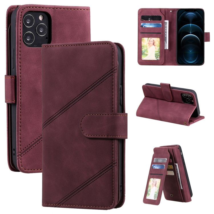 Skin Feel Business Horizontal Flip PU Leather Case with Holder & Multi-Card Slots & Wallet & Lanyard & Photo Frame, For iPhone 11, For iPhone 11 Pro, For iPhone 11 Pro Max, For iPhone 12 mini, For iPhone 12 / 12 Pro, For iPhone 12 Pro Max              ...