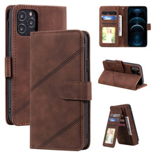Load image into Gallery viewer, Skin Feel Business Horizontal Flip PU Leather Case with Holder &amp; Multi-Card Slots &amp; Wallet &amp; Lanyard &amp; Photo Frame, For iPhone 11, For iPhone 11 Pro, For iPhone 11 Pro Max, For iPhone 12 mini, For iPhone 12 / 12 Pro, For iPhone 12 Pro Max              ...