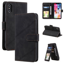 Load image into Gallery viewer, Skin Feel Business Horizontal Flip PU Leather Case with Holder &amp; Multi-Card Slots &amp; Wallet &amp; Lanyard &amp; Photo Frame, For iPhone 11, For iPhone 11 Pro, For iPhone 11 Pro Max, For iPhone 12 mini, For iPhone 12 / 12 Pro, For iPhone 12 Pro Max              ...