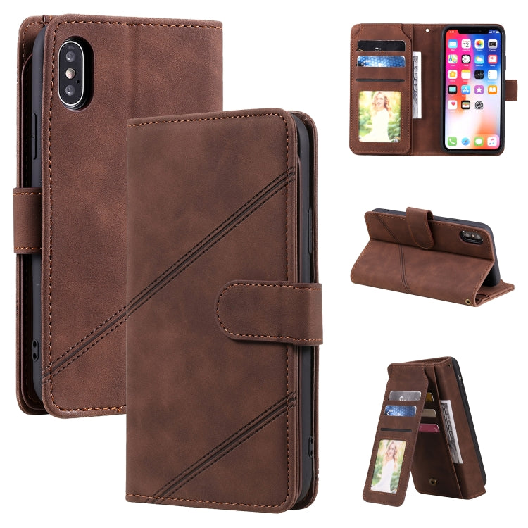 Skin Feel Business Horizontal Flip PU Leather Case with Holder & Multi-Card Slots & Wallet & Lanyard & Photo Frame, For iPhone 11, For iPhone 11 Pro, For iPhone 11 Pro Max, For iPhone 12 mini, For iPhone 12 / 12 Pro, For iPhone 12 Pro Max              ...