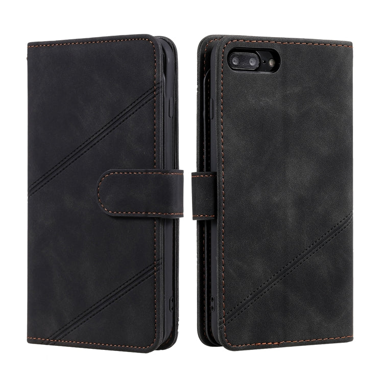 Skin Feel Business Horizontal Flip PU Leather Case with Holder & Multi-Card Slots & Wallet & Lanyard & Photo Frame, For iPhone 8 Plus / 7 Plus, For iPhone SE 2022 / SE 2020 / 8 / 7