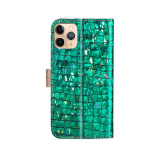 Load image into Gallery viewer, Laser Glitter Powder Matching Crocodile Texture Horizontal Flip Leather Case with Card Slots &amp; Holder &amp; Wallet, For iPhone 13 Pro Max, For iPhone 13 Pro, For iPhone 13, For iPhone 13 mini