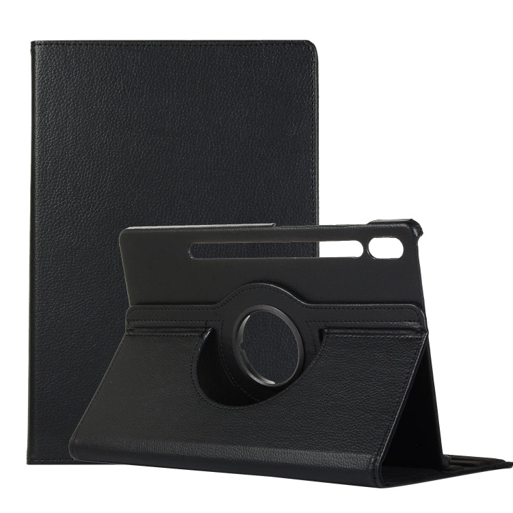 Litchi Texture Horizontal Flip 360 Degrees Rotation Leather Case with Holder, For Samsung Galaxy Tab S7 FE T730