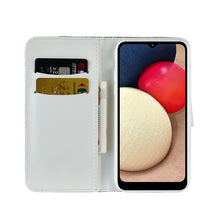 Load image into Gallery viewer, Laser Glitter Powder Matching Crocodile Texture Horizontal Flip Leather Case with Card Slots &amp; Holder &amp; Wallet, For Samsung Galaxy A03s EU Version