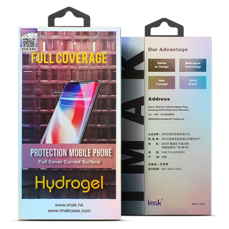 2 PCS IMAK Curved Full Screen Hydrogel Film Front Protector, For Samsung Galaxy A52 5G / 4G, For Samsung Galaxy A72 5G / 4G, For Sony Xperia 10 III